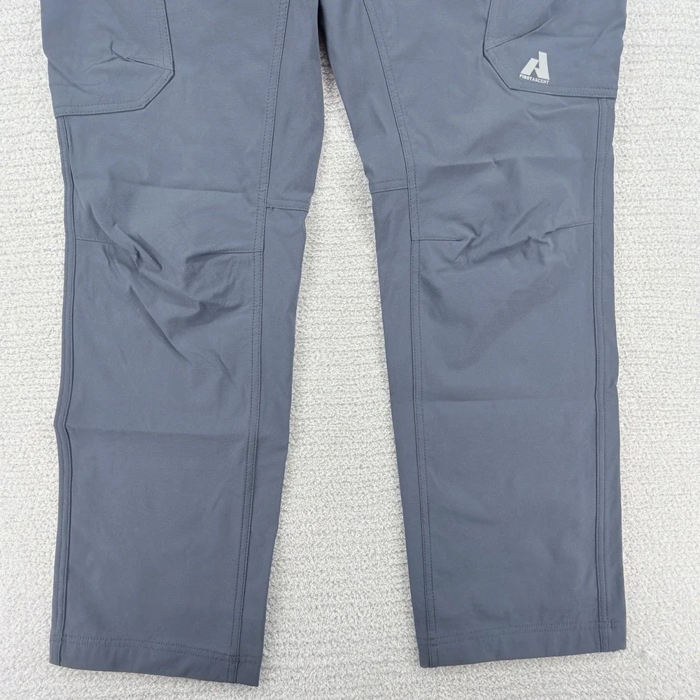 Eddie Bauer First Ascent Guide Pro Pants Mens 36x32 Blue Stretch Cargo Hiking